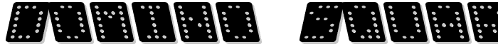 Domino square kursiv font